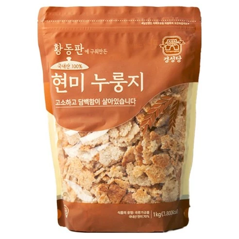 [ㅋㅍ]경성당 현미 누룽지, 1kg, 1개, 1kg × 1개( 6,280원, 40% 할인)