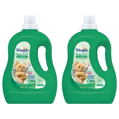 [ㅋㅍ]스너글 섬유유연제 그린스파클 플러스 본품, 2L, 2개, 2L × 2개( 18,300원, 17% 할인)