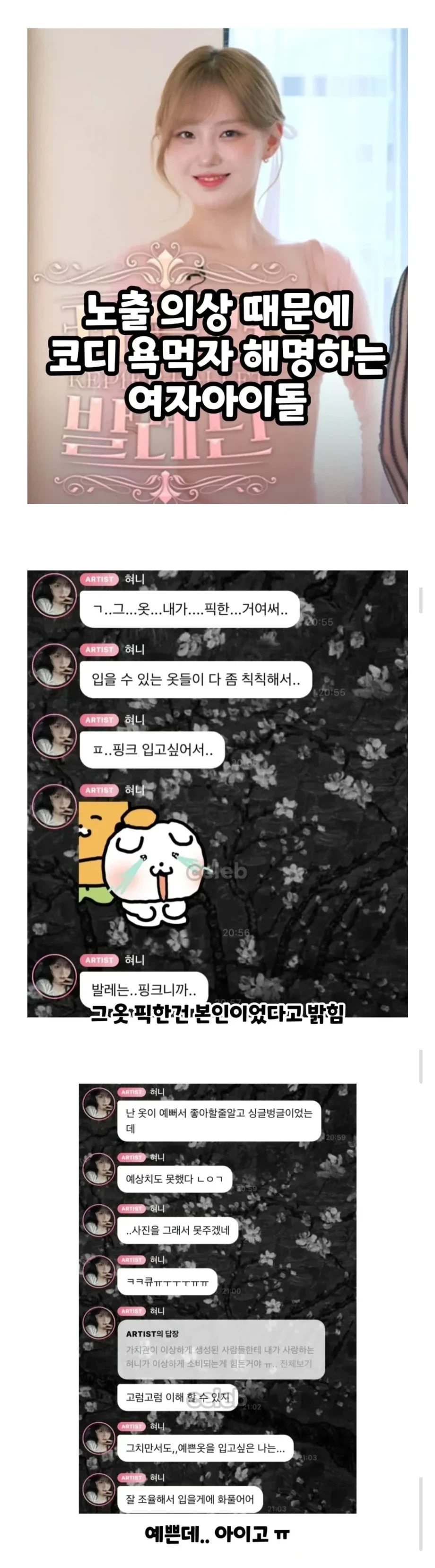 현재) 난리난 여자아이돌 발레복 논란 ㄷㄷ.jpg