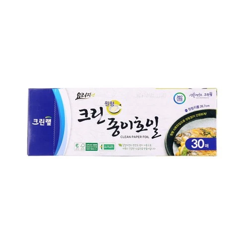 [ㅋㅍ]크린랩 호일종이호일 원형, 4개( 12,000원, 70% 할인)