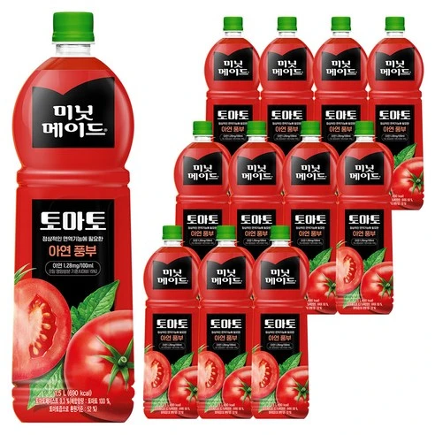 [ㅋㅍ]미닛메이드 토마토 주스, 1.5L, 12개, 1.5L × 12개( 17,180원, 22% 할인)