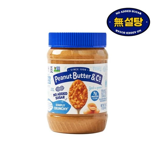 [ㅋㅍ]피넛버터앤코 무가당 설탕 무첨가 심플리 크런치, 454g, 1개( 9,910원, 20% 할인)