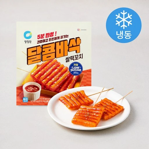 [ㅋㅍ]청정원 달콤바삭 쌀 떡꼬치 (냉동), 380g, 1개( 4,950원, 22% 할인)