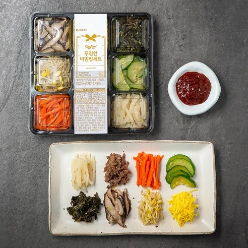 [ㅋㅍ]쉐푸드 비빔밥 세트, 380g, 1개, 380g × 1개( 8,980원, 10% 할인)