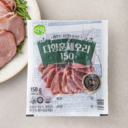 [ㅋㅍ]다향 훈제오리 슬라이스, 150g, 1개( 2,810원, 35% 할인)