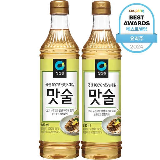 [ㅋㅍ]청정원 맛술, 830ml, 2개( 3,930원, 34% 할인)