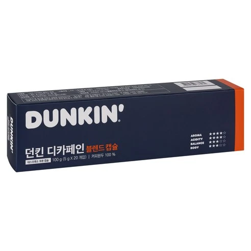 [ㅋㅍ]던킨도너츠 디카페인 블렌드 캡슐커피( 5,440원, 32% 할인)