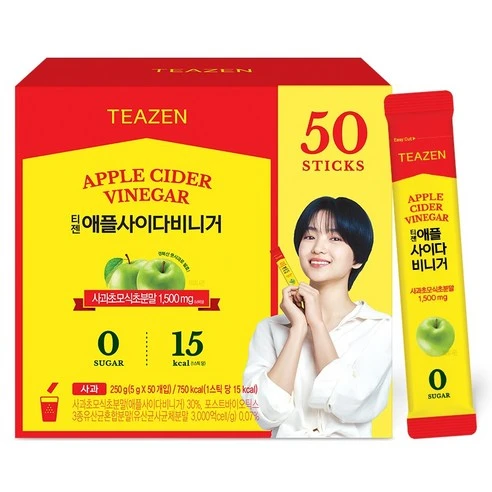 [ㅋㅍ]티젠 애플사이다 비니거, 250g, 1개, 250g × 1개( 9,900원, 34% 할인)