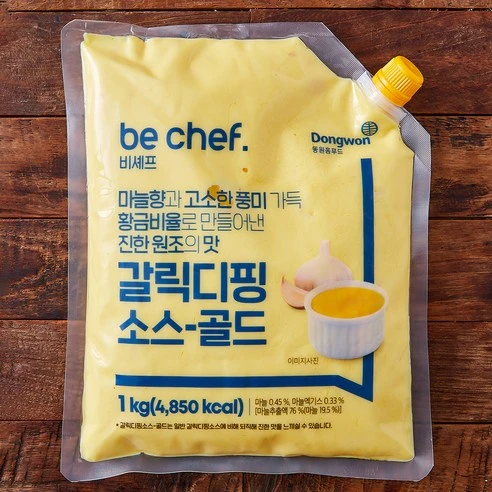 [ㅋㅍ]비셰프 갈릭디핑 소스 골드, 1kg, 1개, 1kg × 1개( 5,900원, 14% 할인)