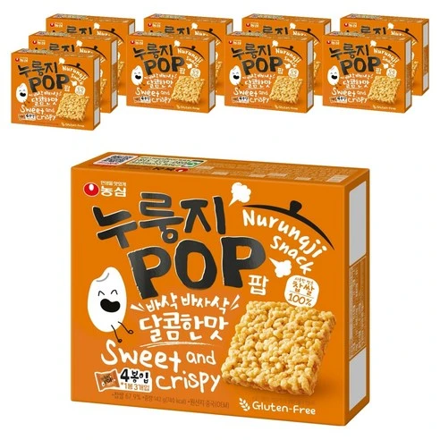 [ㅋㅍ]농심 누룽지팝, 142g, 10개, 142g × 10개( 20,500원, 14% 할인)