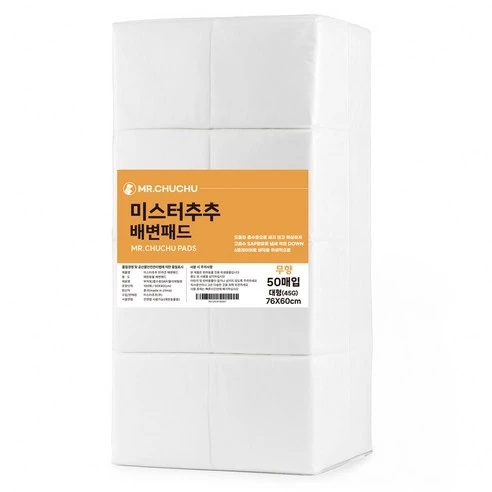 [ㅋㅍ]미스터추추 강아지 배변패드 무향 45g, 50개입, 4개( 30,790원, 10% 할인)