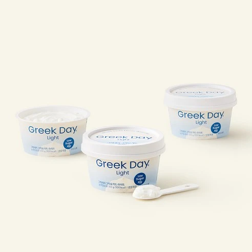 [ㅋㅍ]그릭데이 그릭요거트 라이트, 100g, 3개, 100g × 3개( 8,790원, 15% 할인)