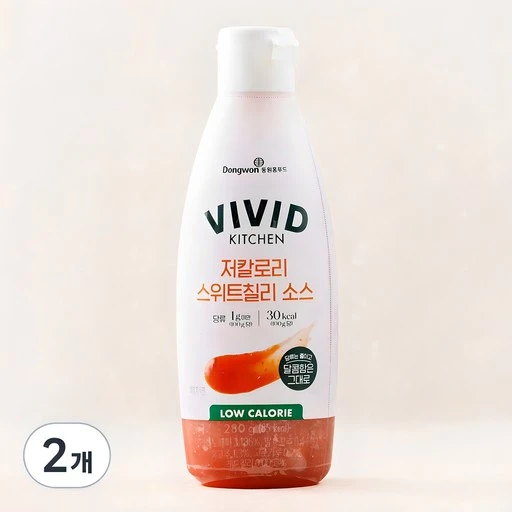 [ㅋㅍ]비비드키친 저칼로리 스위트칠리 소스, 280g, 2개( 4,350원, 32% 할인)