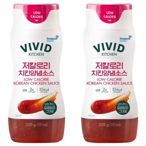 [ㅋㅍ]비비드키친 저칼로리 치킨양념소스, 320g, 2개( 3,980원, 35% 할인)
