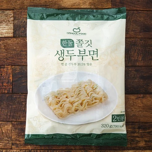 [ㅋㅍ]한둘푸드 쫄깃 생두부면 2팩, 320g, 1개( 7,500원, 23% 할인)