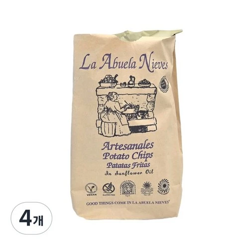 [ㅋㅍ]라아부엘라니에베스 포테이토칩, 150g, 4개, 150g × 4개( 17,430원, 16% 할인)