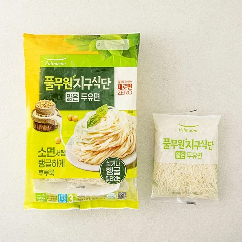 [ㅋㅍ]풀무원 지구식단 얇은 두유면, 150g, 3개, 150g × 3개( 5,090원, 15% 할인)
