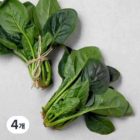 [ㅋㅍ]국내산 시금치, 200g, 4개( 8,610원, 32% 할인)