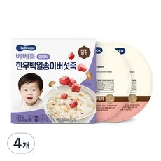 [ㅋㅍ]베베쿡 후기 한우백일송이버섯죽 실온이유식 2p( 16,000원, 23% 할인)
