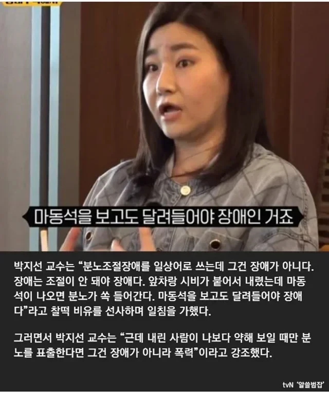 분노조절장애라는 사람들의 허구