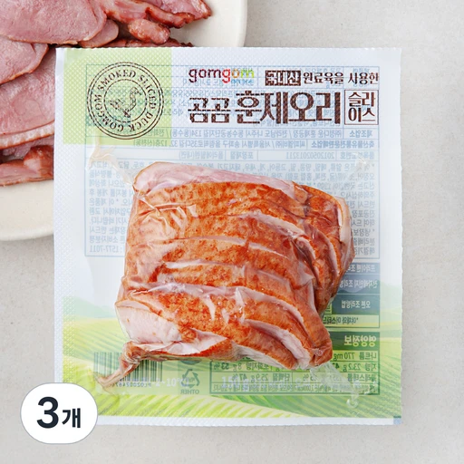 [ㅋㅍ]곰곰 훈제오리 슬라이스 (냉장), 150g, 3개( 7,890원, 31% 할인)