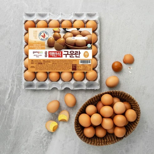 [ㅋㅍ]곰곰 맥반석 구운란, 30구, 1개, 30구 × 1개( 12,900원, 22% 할인)