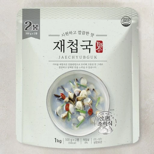 [ㅋㅍ]시원하고 깔끔한맛 재첩국 2입 냉장, 1kg, 1개( 4,990원, 46% 할인)
