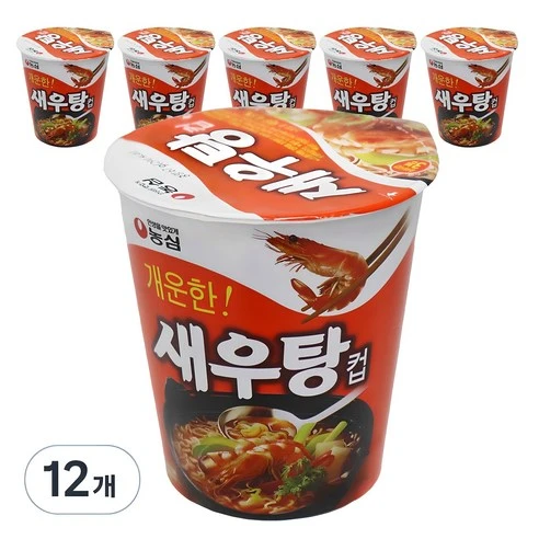 [ㅋㅍ]농심 새우탕컵 67g, 12개( 8,750원, 18% 할인)