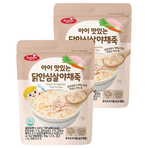 [ㅋㅍ]베베스트 아이 맛있는 닭안심살 야채죽( 4,560원, 35% 할인)