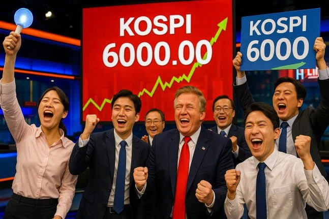 3월 안에 코스피 6,000 찍겠네요.