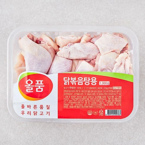[ㅋㅍ]올품 닭볶음탕용 닭고기 (냉장), 1kg, 1개, 1kg × 1개( 6,310원, 21% 할인)