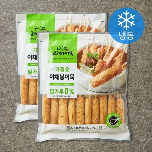 [ㅋㅍ]고래사어묵 가정용 야채봉어묵 밀가루 0% (냉동), 296g, 2개, 296g × 2개( 11,380원, 13% 할인)