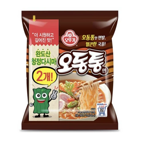 [ㅋㅍ]오뚜기 오동통면 120g, 1개, 1개( 3,310원, 85% 할인)