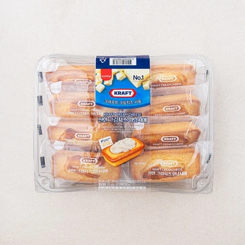[ㅋㅍ]삼립 크레프트 진한 크림치즈 휘낭시에, 45g, 8개입, 1개( 4,950원, 27% 할인)