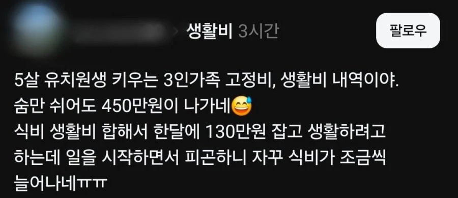 현실적인 3인가족 생활비 수준.jpg