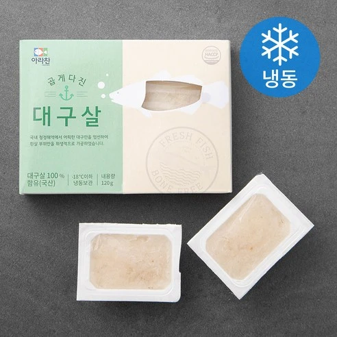 [ㅋㅍ]아라찬 곱게다진 대구살 (냉동), 120g, 1개, 120g × 1개( 8,200원, 24% 할인)
