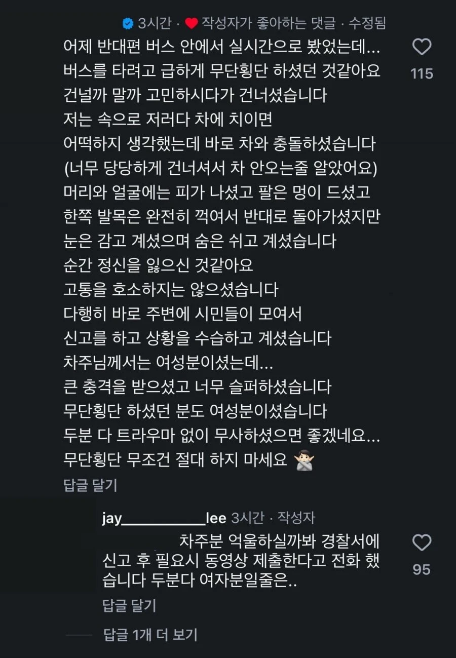 약혐) 홍대 무단횡단녀 [다른 블랙박스추가]