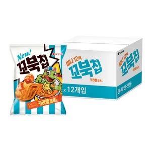 [ㅋㅍ]오리온 꼬북칩 카라멜 팝콘맛, 30g, 12개 ( 5,550원 )