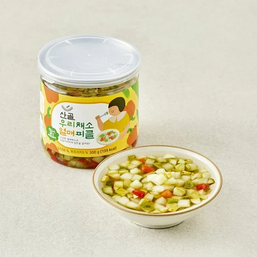 [ㅋㅍ]에코맘의산골이유식 우리채소 열매피클, 300g, 1개( 4,200원, 32% 할인)