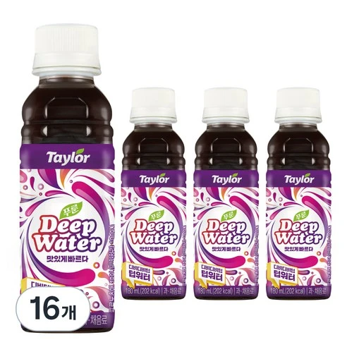 [ㅋㅍ]테일러 푸룬 딥워터, 180ml, 4개( 16,200원, 62% 할인)