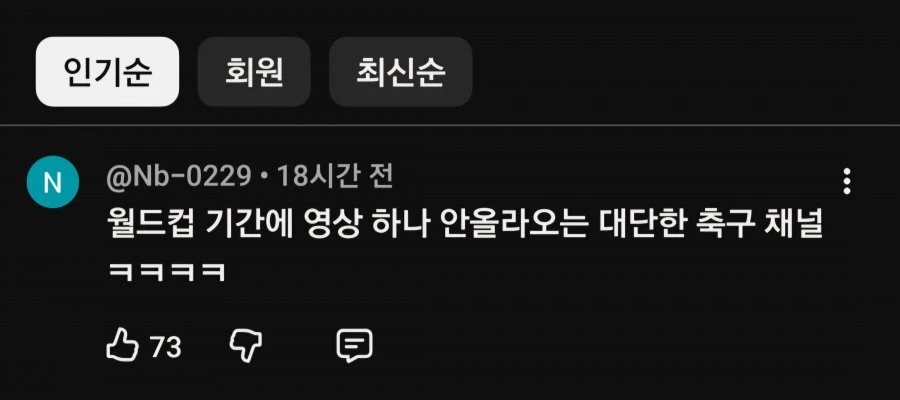 안정환 유튜브 뼈때리는 댓글