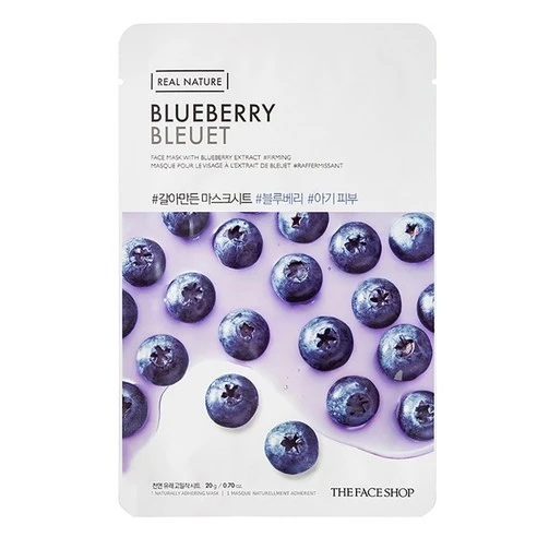 [ㅋㅍ]더페이스샵 갈아만든 마스크시트 블루베리 20g, 1개입, 1개, 1개입 × 1개( 710원, 70% 할인)