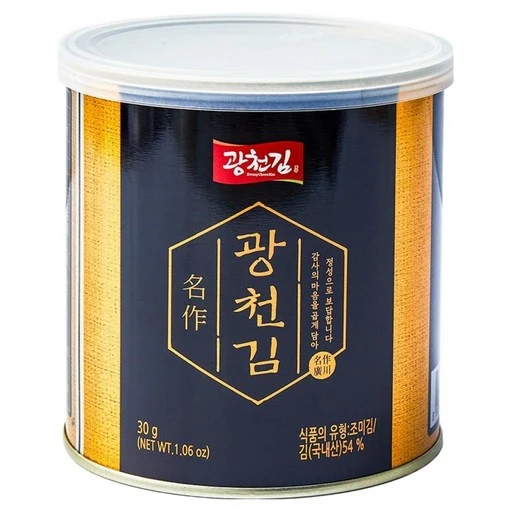 [ㅋㅍ]광천김 명작 캔김, 30g, 1개( 3,540원, 37% 할인)