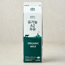 [ㅋㅍ]제주우유 유기농 A2 우유, 1개, 900ml( 3,980원 )