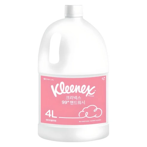 [ㅋㅍ]크리넥스 99+ 거품형 핸드워시 워터리플라워 리필, 4L, 1개( 10,540원, 23% 할인)