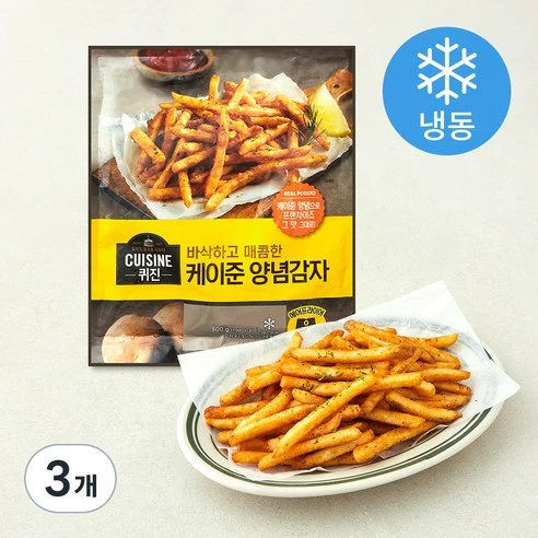 [ㅋㅍ]퀴진 케이준 양념감자(냉동), 800g, 3개, 800g × 3개( 17,200원, 24% 할인)