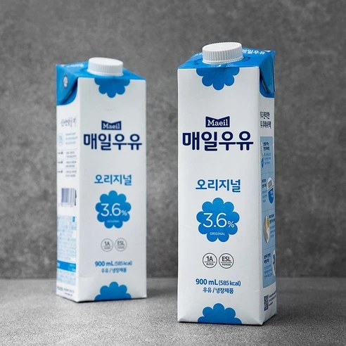 [ㅋㅍ]매일우유 오리지널, 900ml, 2개, 900ml × 2개( 5,180원, 10% 할인)