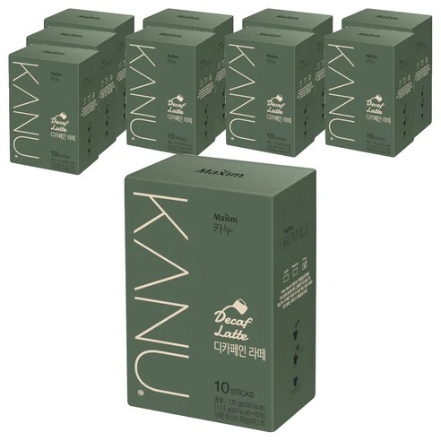 [ㅋㅍ]카누 디카페인 라떼, 13.5g, 10개입, 10개( 30,100원, 22% 할인)