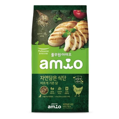 [ㅋㅍ]풀무원아미오 전연령 강아지 자연담은 건식사료( 18,010원, 20% 할인)