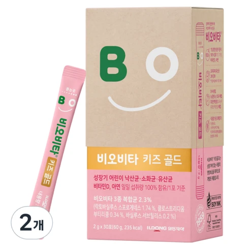 [ㅋㅍ]비오비타 키즈 골드 유산균 30p, 60g, 2개( 36,890원, 20% 할인)